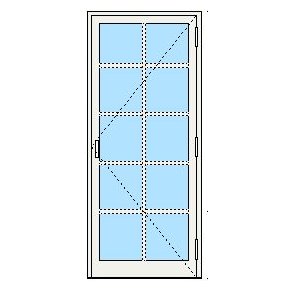 Balkongd�r 890x2090 H�yre