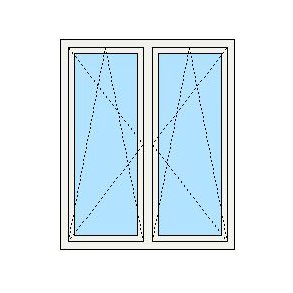 Innadsl�ende 1230x1480mm